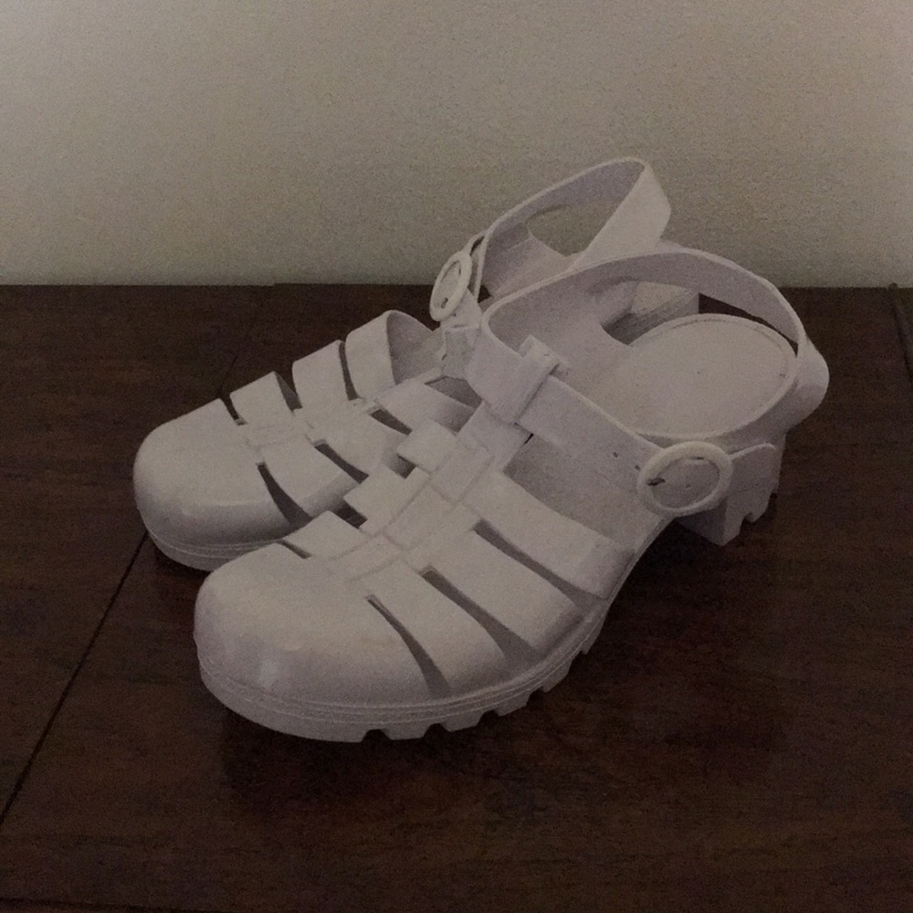American Apparel Heeled Jelly Shoes
